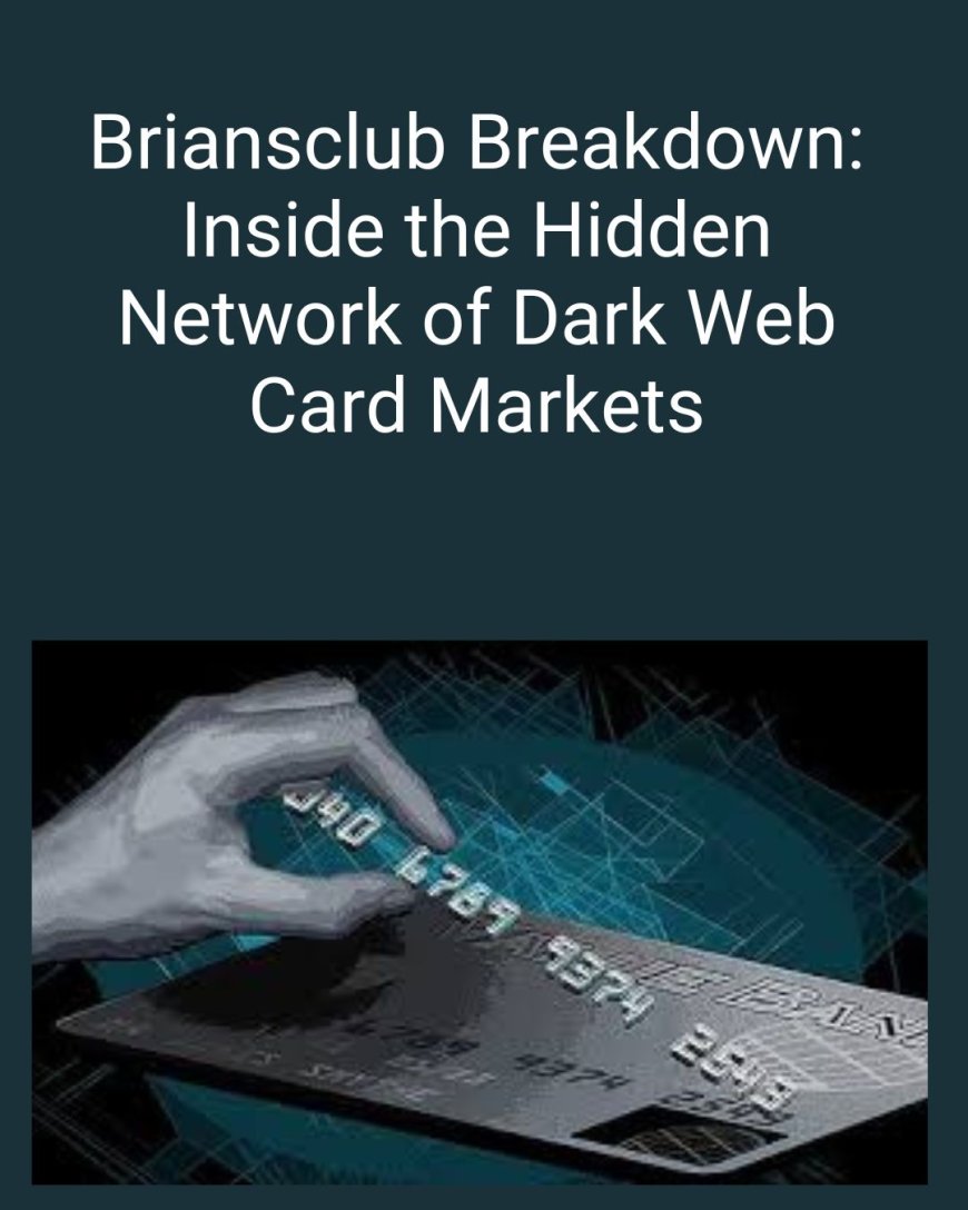 Briansclub Breakdown: Inside the Hidden Network of Dark Web Card Markets